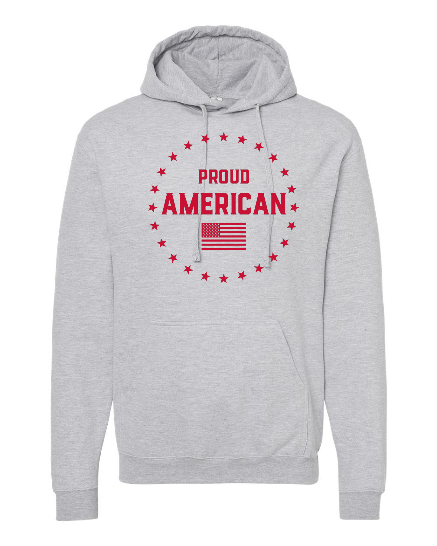 Proud American Hoodies (RED TEXT)
