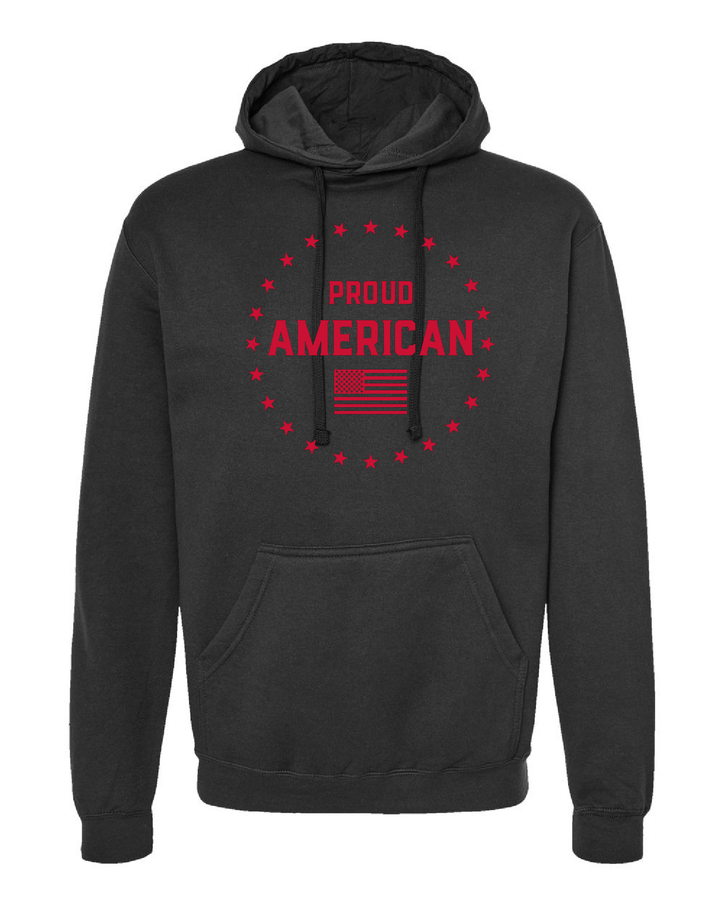 Proud American Hoodies (RED TEXT)