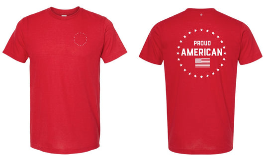 Proud American WHITE TEXT (Front & Back)