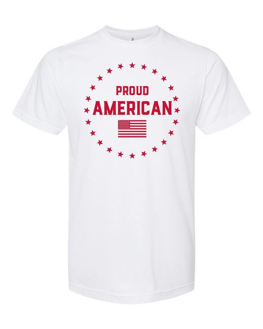 Proud American RED TEXT Youth Shirts